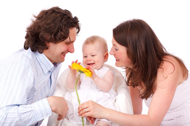 Parents with their baby