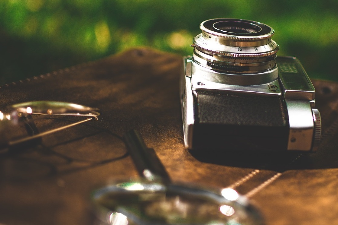 Camera on a studio table