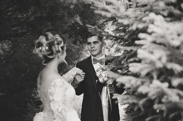 Couple in the woods