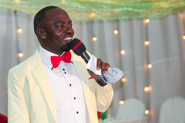 Master of ceremonies speaking