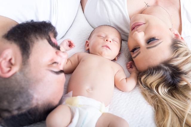 Parents with a newborn